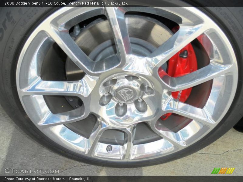 Venom Red Metallic / Black/Black 2008 Dodge Viper SRT-10 Coupe