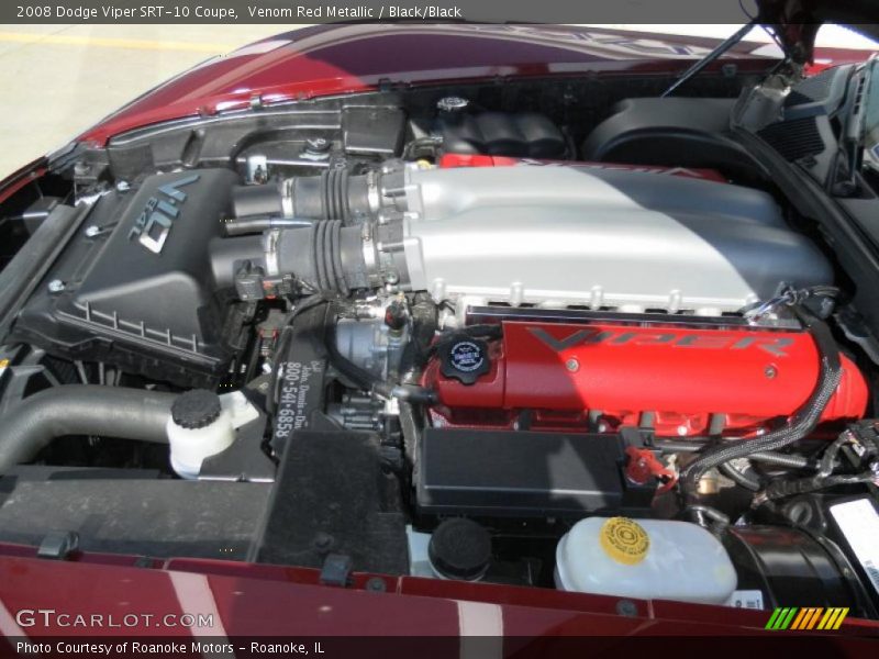 Venom Red Metallic / Black/Black 2008 Dodge Viper SRT-10 Coupe