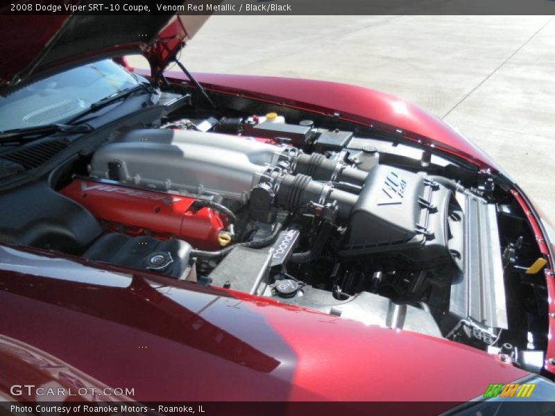 Venom Red Metallic / Black/Black 2008 Dodge Viper SRT-10 Coupe