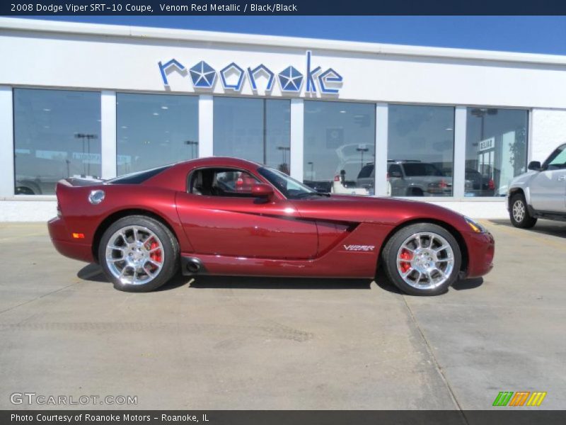 Venom Red Metallic / Black/Black 2008 Dodge Viper SRT-10 Coupe