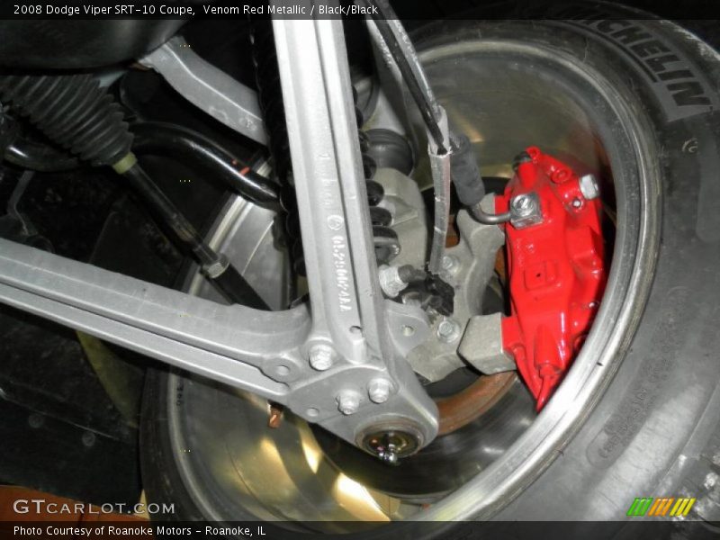 Venom Red Metallic / Black/Black 2008 Dodge Viper SRT-10 Coupe