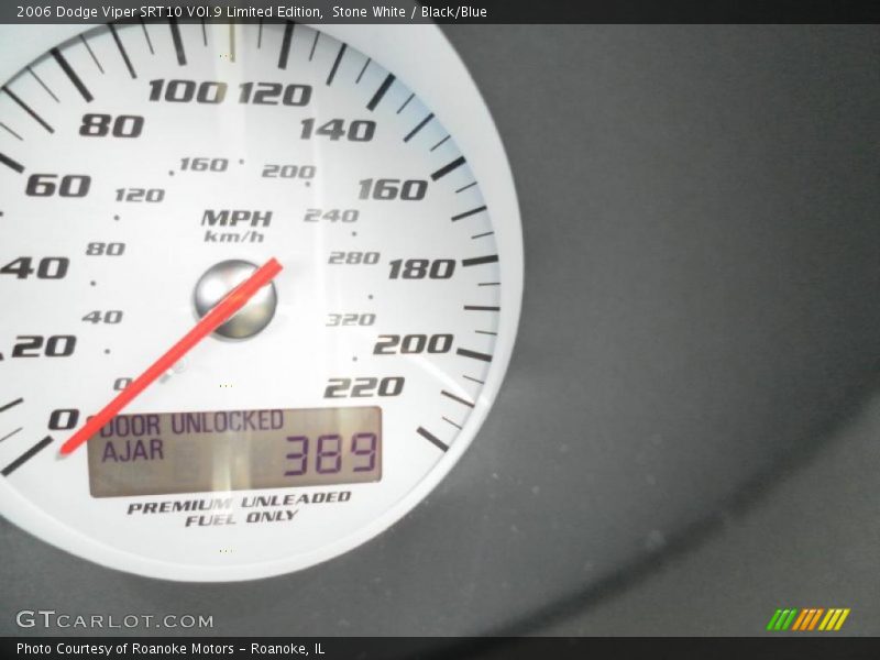 Stone White / Black/Blue 2006 Dodge Viper SRT10 VOI.9 Limited Edition