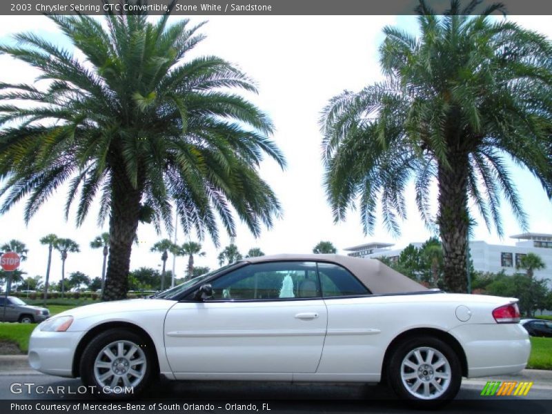 Stone White / Sandstone 2003 Chrysler Sebring GTC Convertible