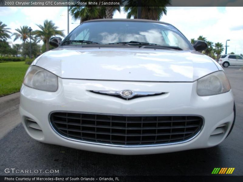 Stone White / Sandstone 2003 Chrysler Sebring GTC Convertible