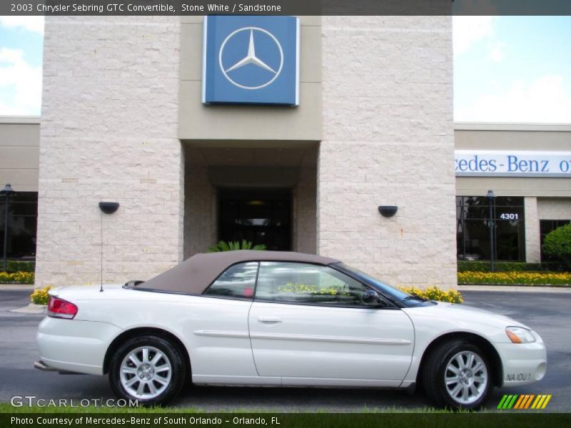 Stone White / Sandstone 2003 Chrysler Sebring GTC Convertible