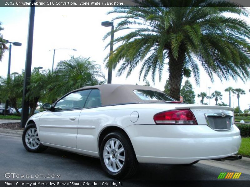 Stone White / Sandstone 2003 Chrysler Sebring GTC Convertible