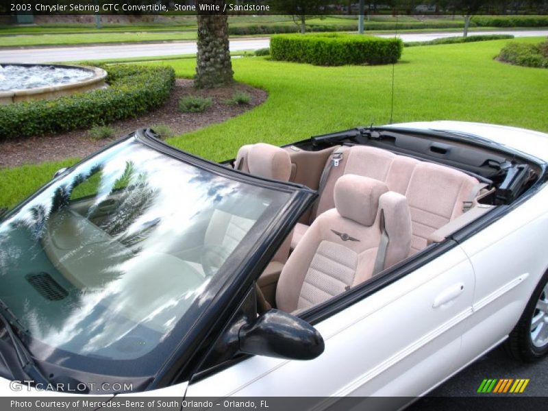 Stone White / Sandstone 2003 Chrysler Sebring GTC Convertible