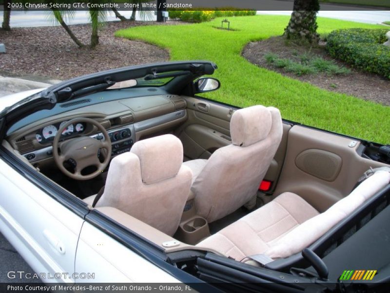 Stone White / Sandstone 2003 Chrysler Sebring GTC Convertible