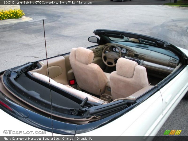 Stone White / Sandstone 2003 Chrysler Sebring GTC Convertible