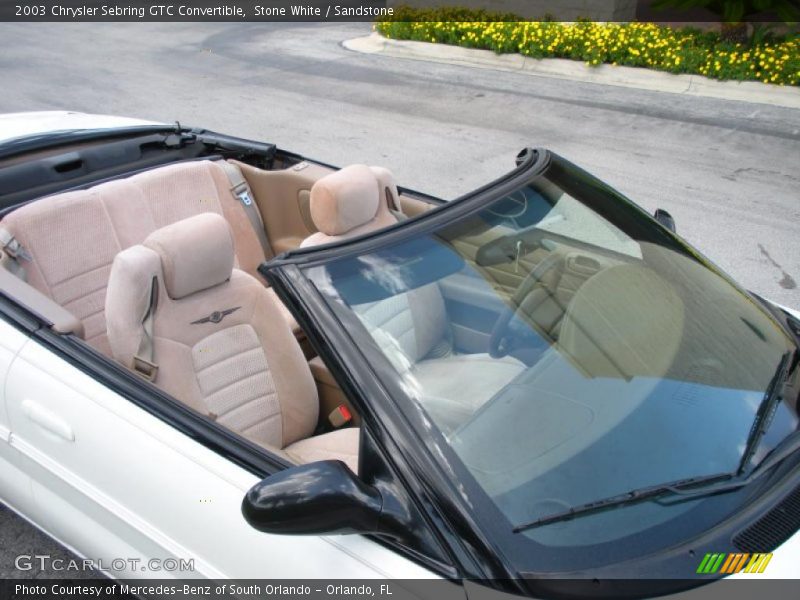 Stone White / Sandstone 2003 Chrysler Sebring GTC Convertible