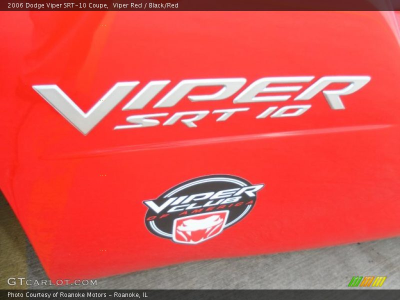 Viper Red / Black/Red 2006 Dodge Viper SRT-10 Coupe