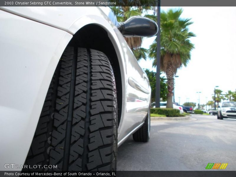 Stone White / Sandstone 2003 Chrysler Sebring GTC Convertible