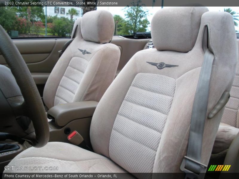 Stone White / Sandstone 2003 Chrysler Sebring GTC Convertible