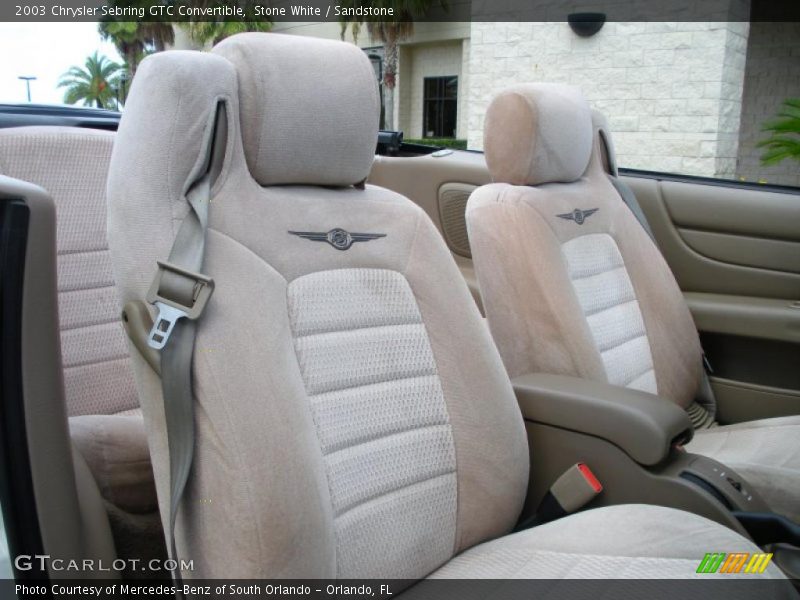 Stone White / Sandstone 2003 Chrysler Sebring GTC Convertible