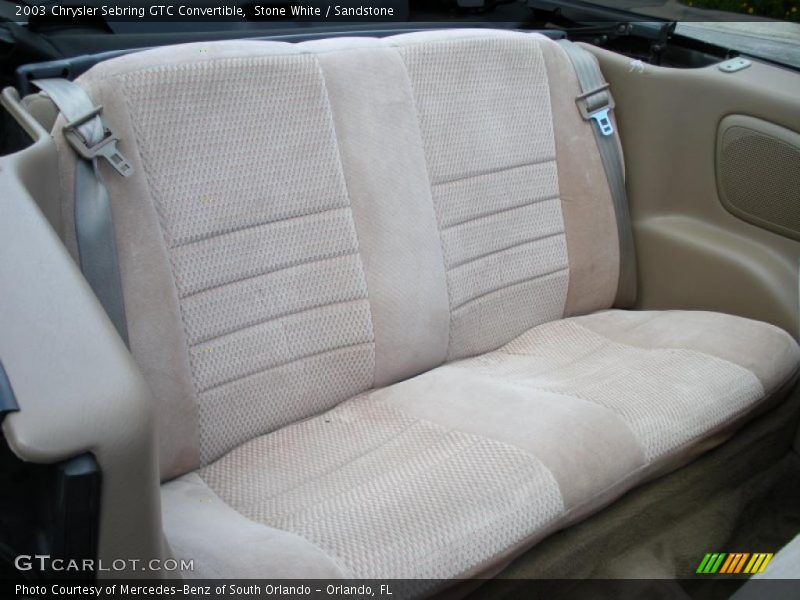 Stone White / Sandstone 2003 Chrysler Sebring GTC Convertible