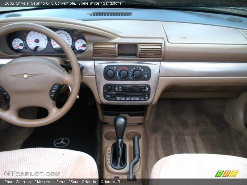 Stone White / Sandstone 2003 Chrysler Sebring GTC Convertible
