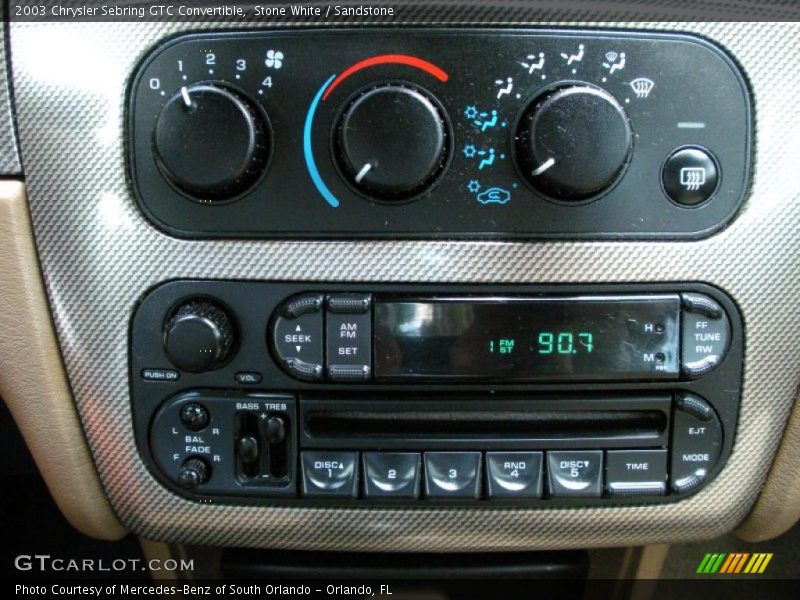 Stone White / Sandstone 2003 Chrysler Sebring GTC Convertible