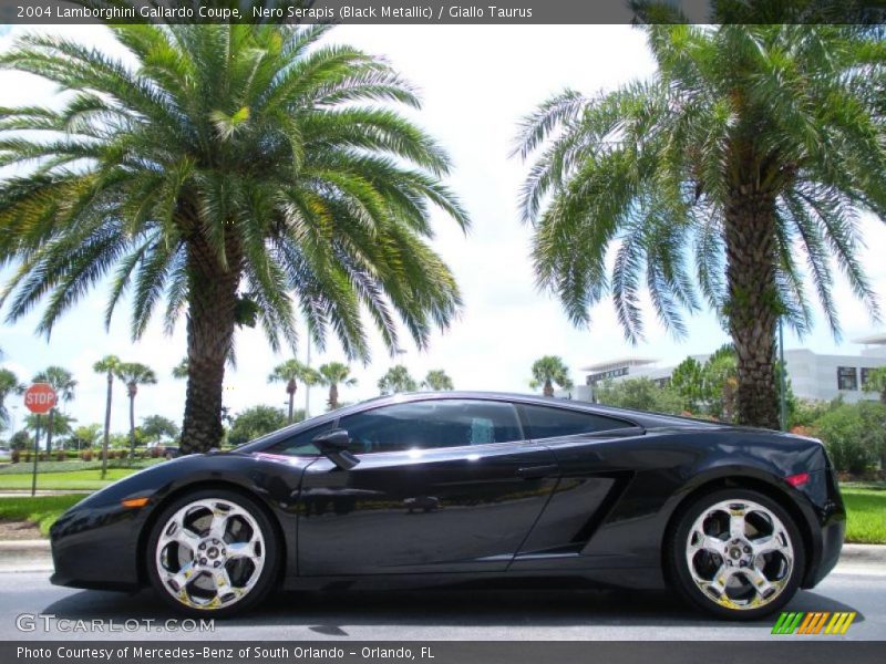 Nero Serapis (Black Metallic) / Giallo Taurus 2004 Lamborghini Gallardo Coupe