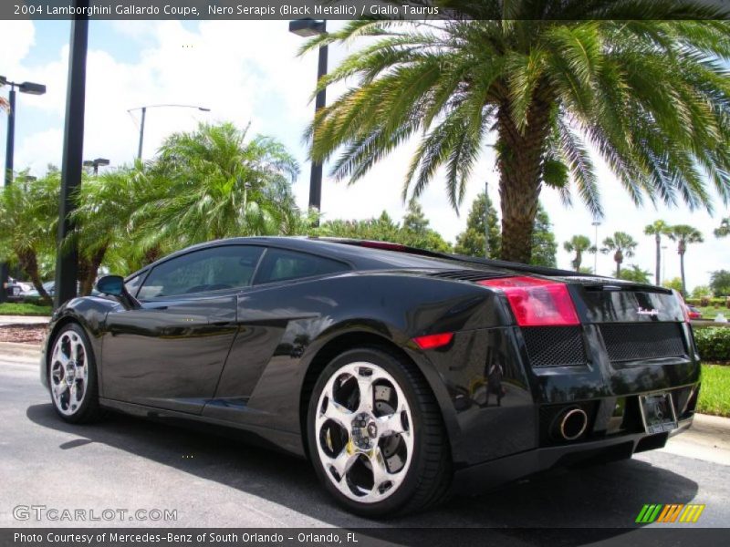 Nero Serapis (Black Metallic) / Giallo Taurus 2004 Lamborghini Gallardo Coupe