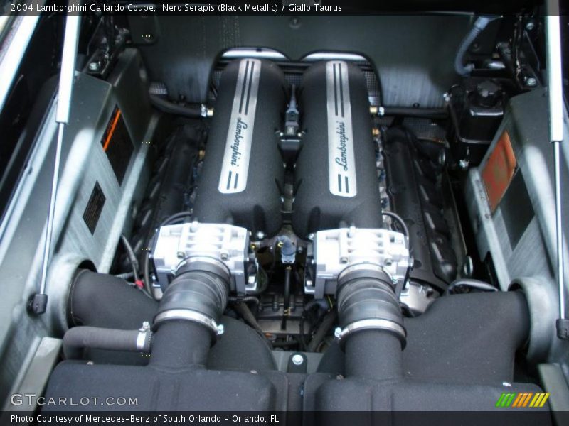 Nero Serapis (Black Metallic) / Giallo Taurus 2004 Lamborghini Gallardo Coupe