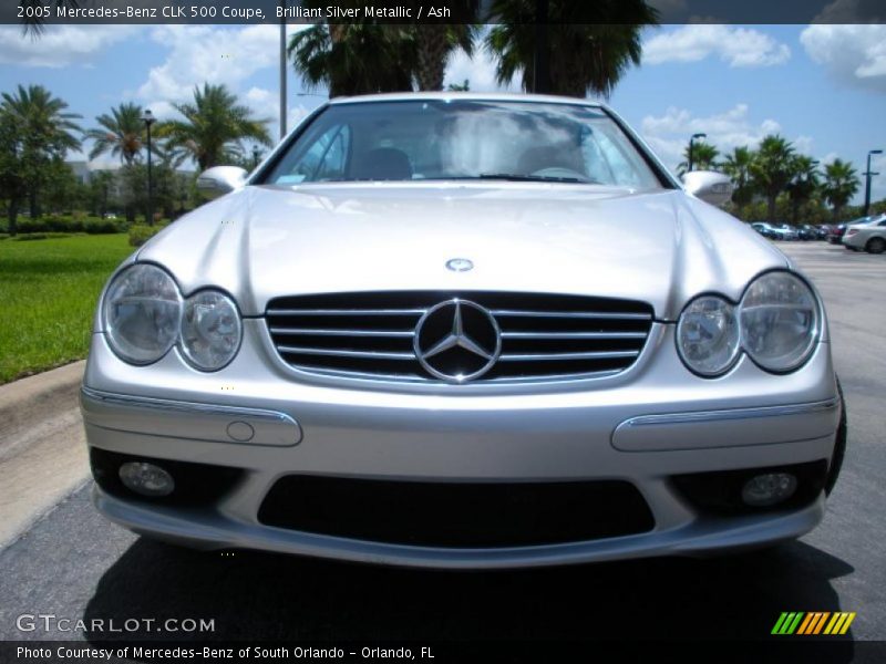 Brilliant Silver Metallic / Ash 2005 Mercedes-Benz CLK 500 Coupe