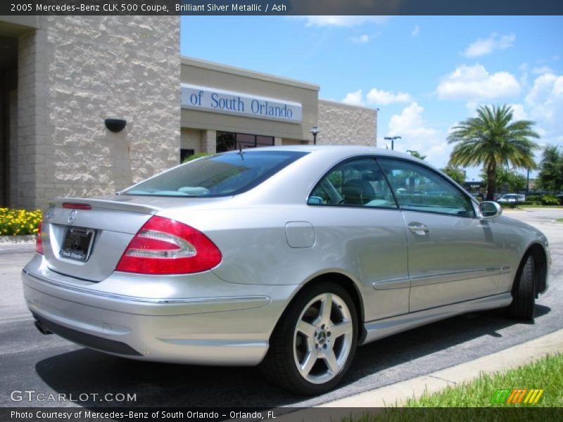 Brilliant Silver Metallic / Ash 2005 Mercedes-Benz CLK 500 Coupe