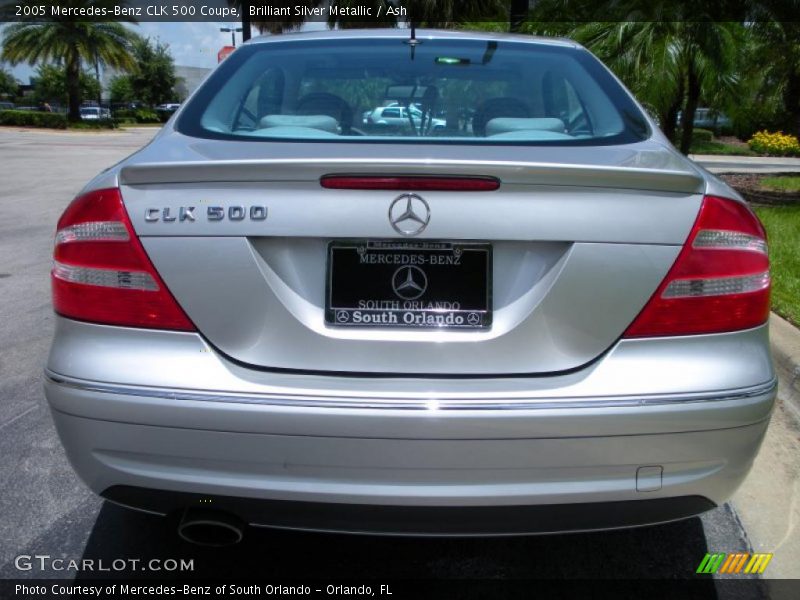 Brilliant Silver Metallic / Ash 2005 Mercedes-Benz CLK 500 Coupe