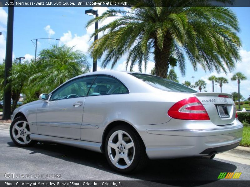 Brilliant Silver Metallic / Ash 2005 Mercedes-Benz CLK 500 Coupe