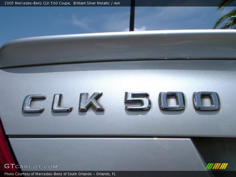 Brilliant Silver Metallic / Ash 2005 Mercedes-Benz CLK 500 Coupe