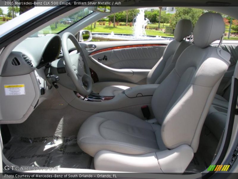 Brilliant Silver Metallic / Ash 2005 Mercedes-Benz CLK 500 Coupe