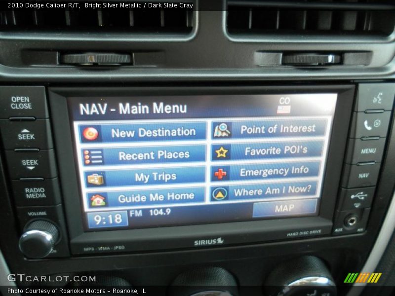 Bright Silver Metallic / Dark Slate Gray 2010 Dodge Caliber R/T