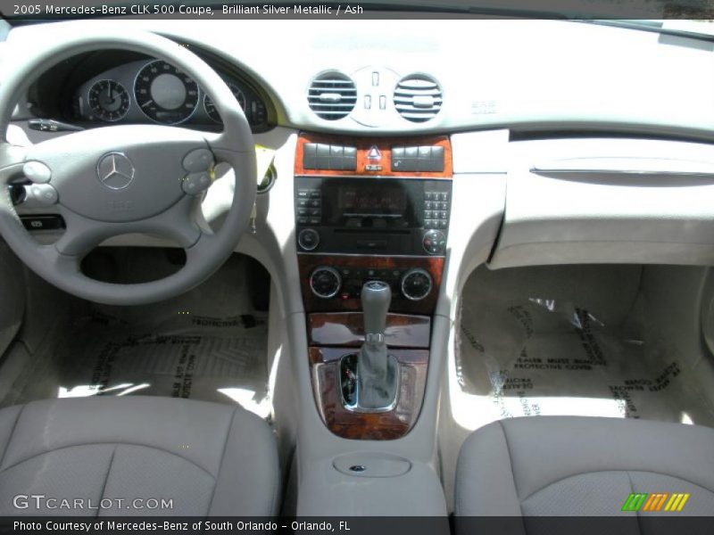 Brilliant Silver Metallic / Ash 2005 Mercedes-Benz CLK 500 Coupe