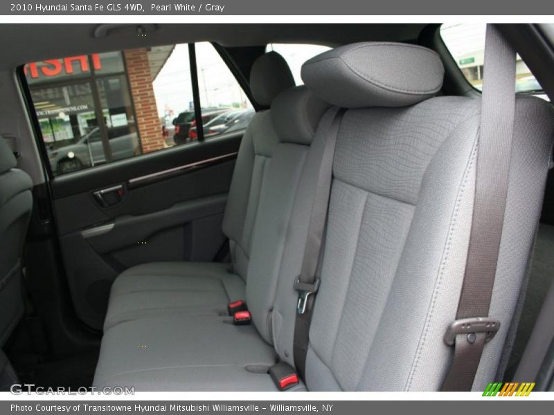 Pearl White / Gray 2010 Hyundai Santa Fe GLS 4WD