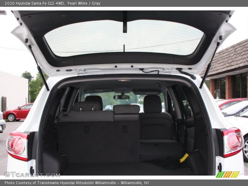 Pearl White / Gray 2010 Hyundai Santa Fe GLS 4WD