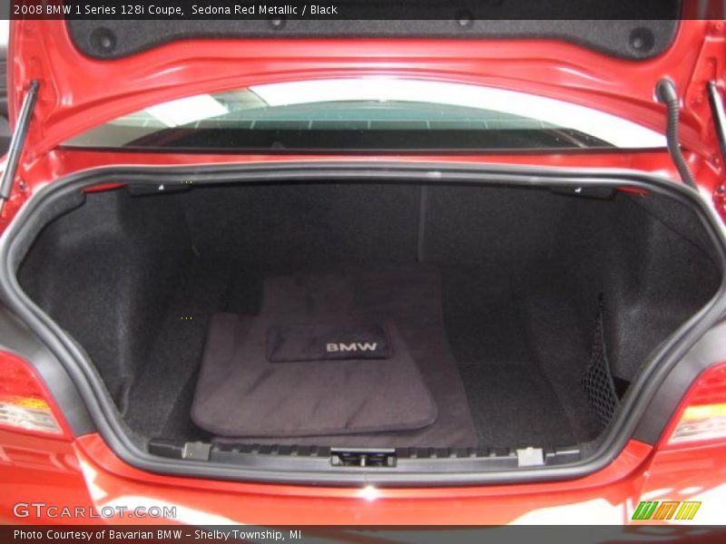 Sedona Red Metallic / Black 2008 BMW 1 Series 128i Coupe
