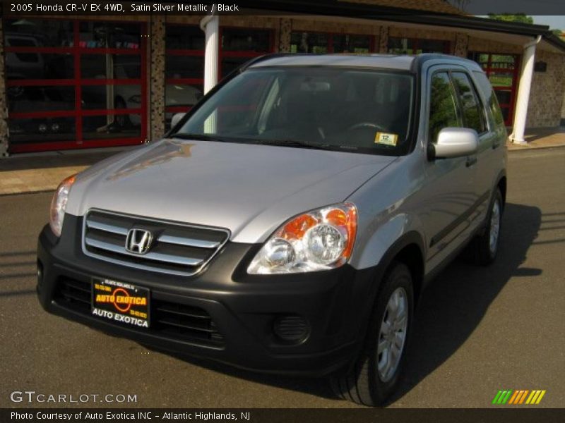 Satin Silver Metallic / Black 2005 Honda CR-V EX 4WD