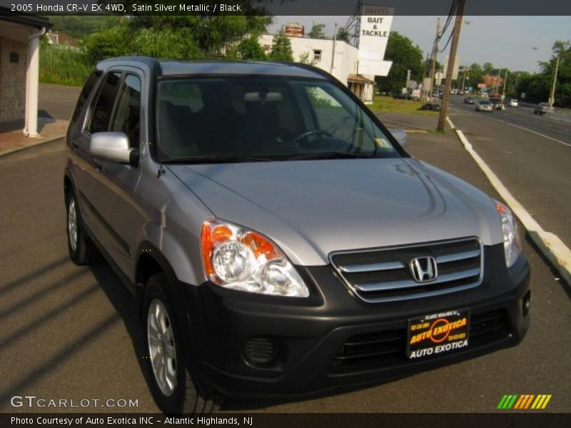 Satin Silver Metallic / Black 2005 Honda CR-V EX 4WD