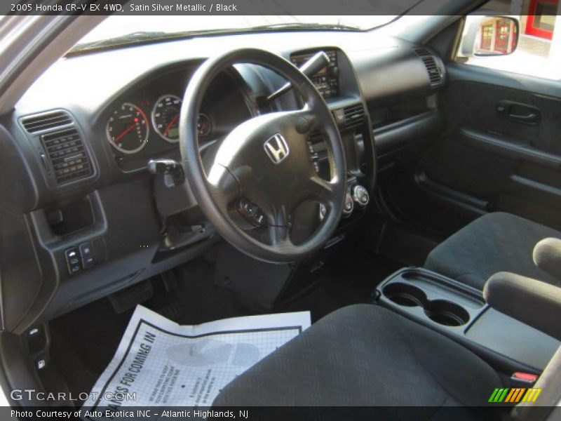 Satin Silver Metallic / Black 2005 Honda CR-V EX 4WD
