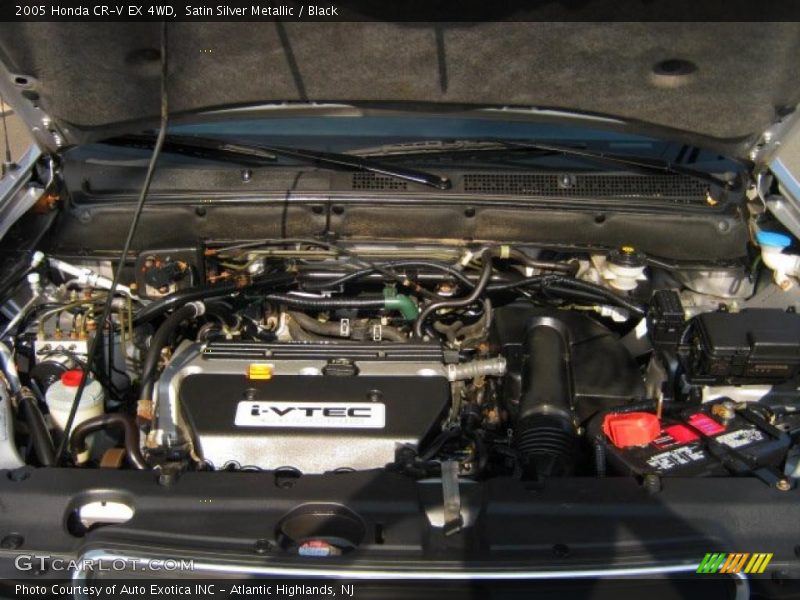 Satin Silver Metallic / Black 2005 Honda CR-V EX 4WD