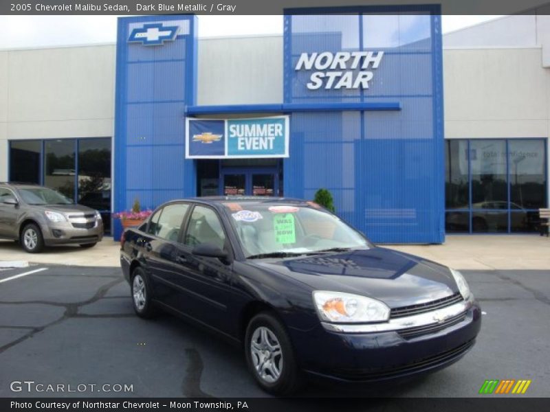 Dark Blue Metallic / Gray 2005 Chevrolet Malibu Sedan