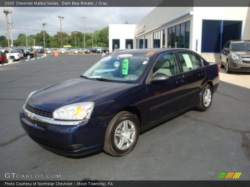 Dark Blue Metallic / Gray 2005 Chevrolet Malibu Sedan