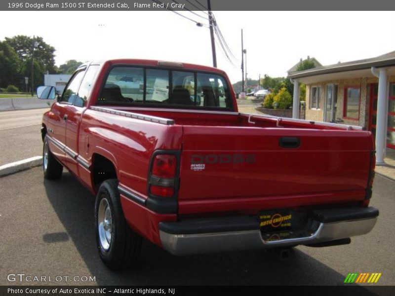 Flame Red / Gray 1996 Dodge Ram 1500 ST Extended Cab