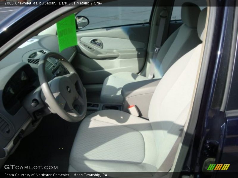 Dark Blue Metallic / Gray 2005 Chevrolet Malibu Sedan