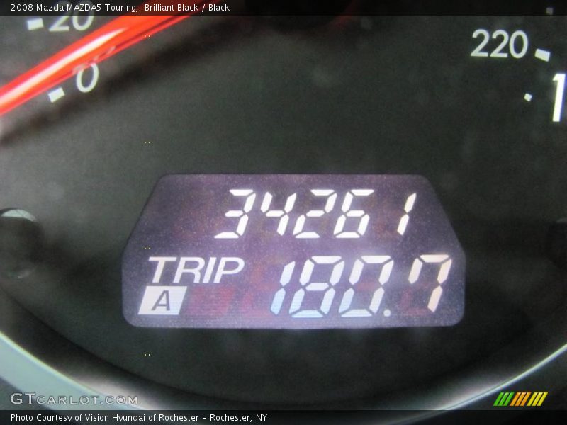 Brilliant Black / Black 2008 Mazda MAZDA5 Touring