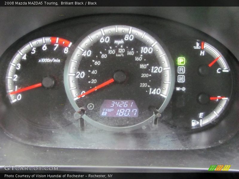 Brilliant Black / Black 2008 Mazda MAZDA5 Touring