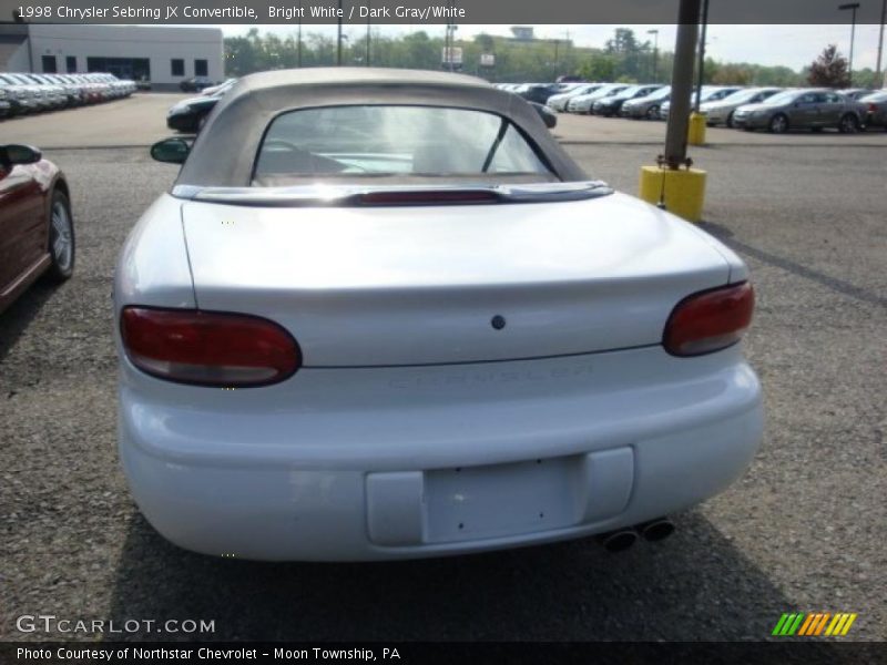 Bright White / Dark Gray/White 1998 Chrysler Sebring JX Convertible
