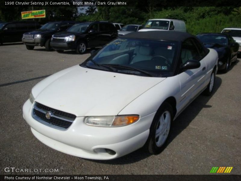 Bright White / Dark Gray/White 1998 Chrysler Sebring JX Convertible