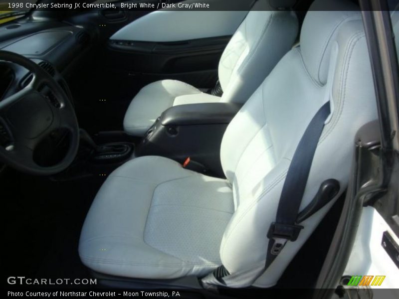Bright White / Dark Gray/White 1998 Chrysler Sebring JX Convertible