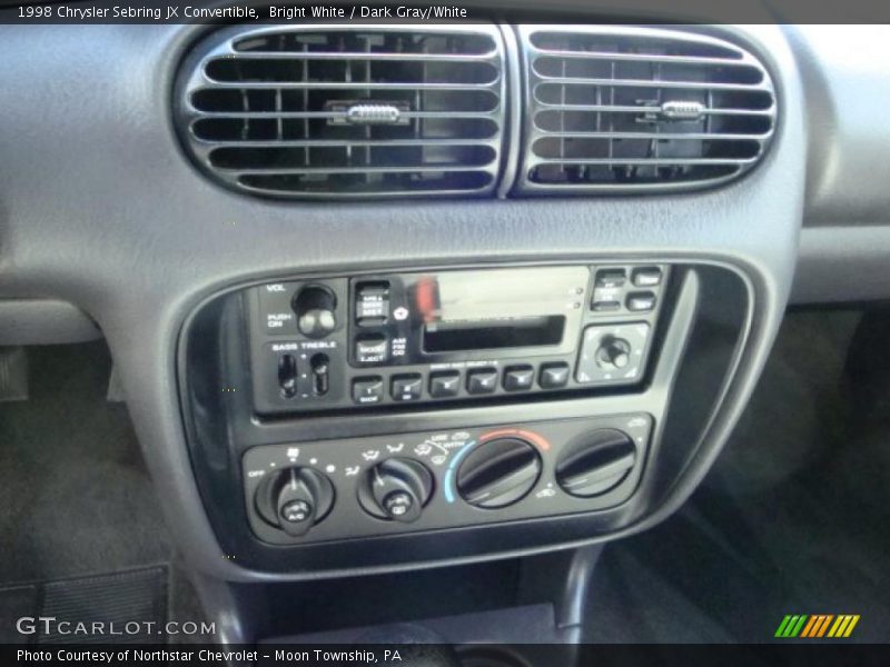 Bright White / Dark Gray/White 1998 Chrysler Sebring JX Convertible
