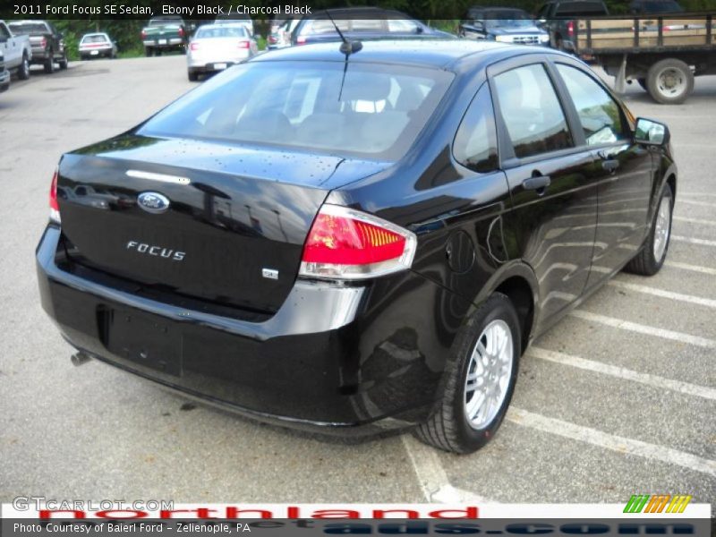 Ebony Black / Charcoal Black 2011 Ford Focus SE Sedan